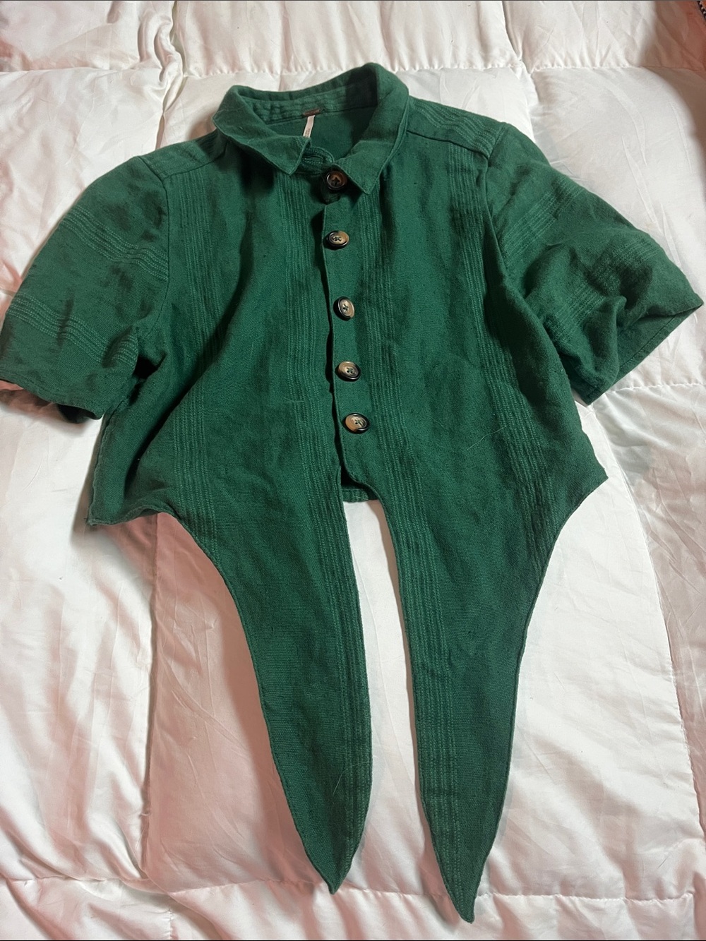 Green Women’s Free People shirt
